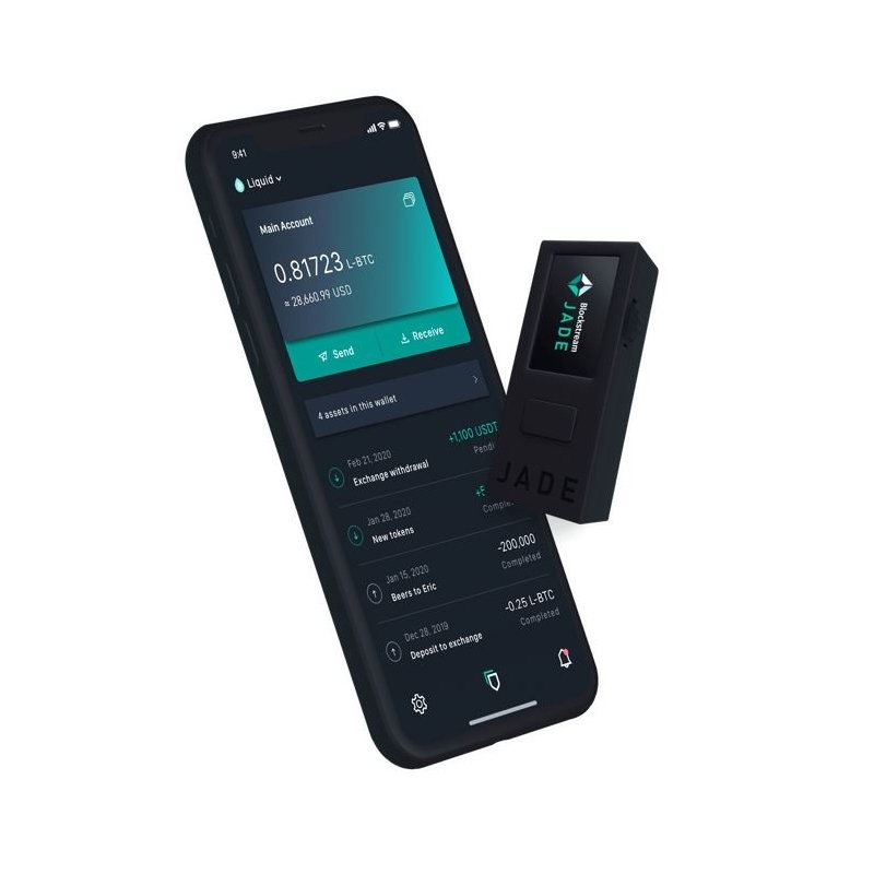Blockstream Jade - Bitcoin Hardware Wallet - Camera - Bluetooth - USB-C -  240 mAh Battery - Secure Your Bitcoin Offline